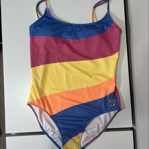 ROXY Pop Surf One-Piece Swimsuit M NWT